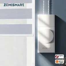 Zemismart Tuya Zigbee/Mihom Driver De Sombra De Rolo Recarregável/Motor Robô De Cortina Alexa Google Home Controle De Vo