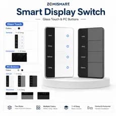Display De Nome Personalizado Interruptor De Luz Zigbee Inteligente Toque/Botão , Tuya Smart Life Alexa Google HA Homeki