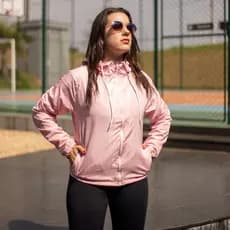 Jaqueta Corta Vento feminina Resistente Água 100% forrada Ultra-leve Esportiva