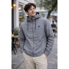 Corta Vento Masculina Forrada Premium Capuz Esportiva Cordão Ajuste
