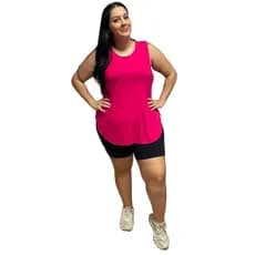 Regata Plus Size Feminina Tapabumbum Nadador Fitness Academia Viscolycra