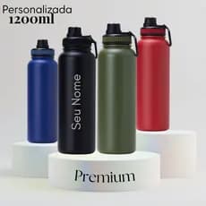 Garrafa Térmica 1200ml Personalizada Premium Grande Alça