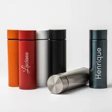 Garrafa Personalizada Térmica 320ml Nome Ressitente Escolar Enjoy