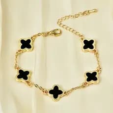 Pulseira Trevo da Sorte 4 Folhas | Presente Feminino Elegante