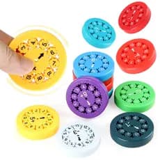 Kit de 9 Spinner Matemático Fidget Spinners, Brinquedo interativo e Educacional