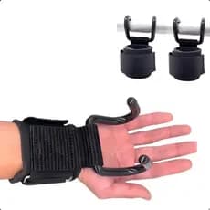 Luva de Gancho para Musculação - Suporte para Levantamento de Peso, Proteção