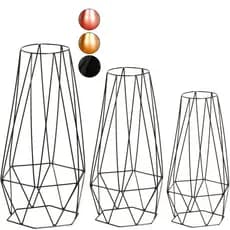 3 Suporte Para Vaso Tripé Plantas Jardim Chão Diamante