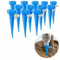 Kit 12 Gotejadores Irrigadores De Plantas Jardim Vaso Horta Canteiro Garrafa Pet