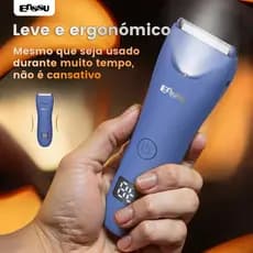 Aparador de Pelos Íntimos e Corporal Impermeável com LED e Dock