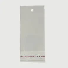 Saquinho Plastico Adesivado Solapa C/Furo 5X7,5+3+3 - 500Un