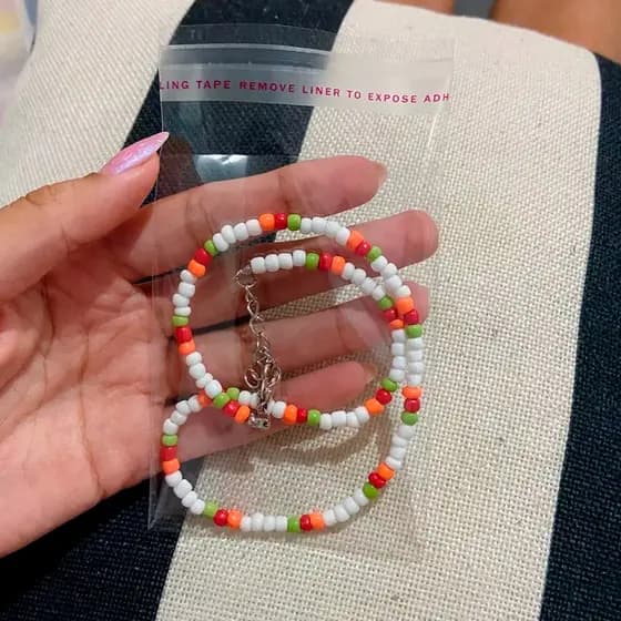 Saco Saquinho Plástico Aba Adesiva Para Embalar Colares Joias Bijuterias Braceletes 7.5x10
