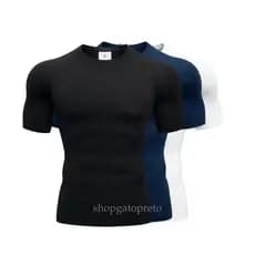 Camiseta de Compressão Academia Rash Guard Jiujitsu Apertada Justa Treino