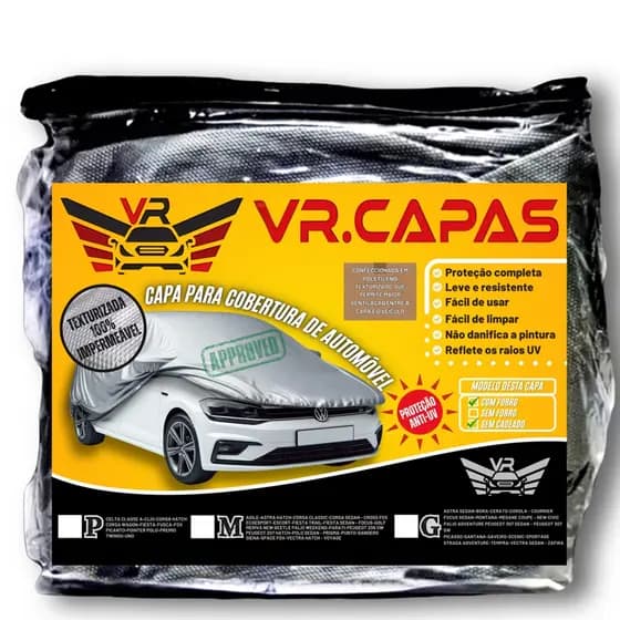 Capa Pra Cobrir Carro Forrada Impermeável Tamanho P M G