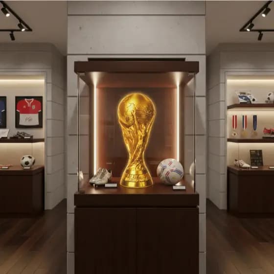 Troféu Copa do Mundo Réplica Realista Futebol Taça Decoração Estante Presente Colecionador