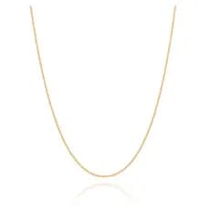 Colar Gargantilha Fio Cadeado Rommanel BANHADA A OURO 18K 531638 Tam 42cm / 531639 Tam 50cm