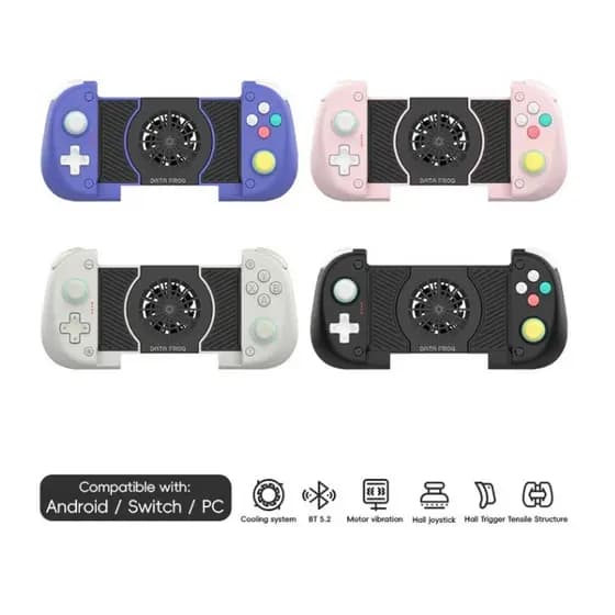 Controle Bluetooth Data Frog X3 Gamer, Hall Effect, Cooler Integrado