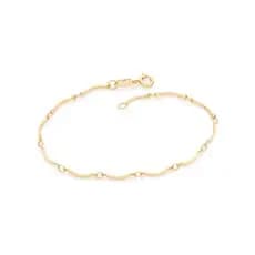 Pulseira Rommanel Fio palito Banhado a ouro 18K 550422 torcido 550330 til 550461