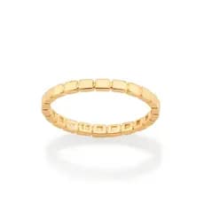 Anel ROMMANEL 513259 aro trabalhado Banhado a ouro 18K TAMANHO 16
