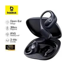 Fones de Ouvido Baseus Eli 2i Fit Open Ear Bt6.0 IPX5 Academia Esportes