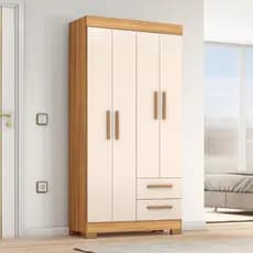 Guarda-Roupa com 4 Portas e 2 Gavetas NT6010 Notável Móveis