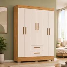 Guarda-Roupa com 6 Portas e 2 Gavetas NT6015 Notável Móveis