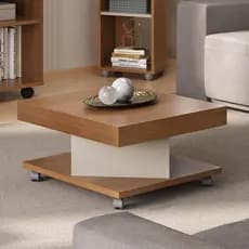 Mesa de Centro Com Rodízios Saara Artely