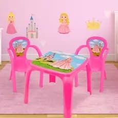 Kit Mesinha Infantil com Cadeira Menino Menina Mesa Estudo Lanche Colorida Princesa Homem Aranha