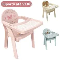Poltrona Cadeirinha Infantil com Bandeja Mesinha de Alimentação Portatil Para Bebe 53kg Plasutil