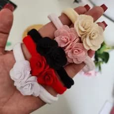 Kit 5 Faixinhas Delicadas Para Bebe, Enxoval Menina, Laço Infantil