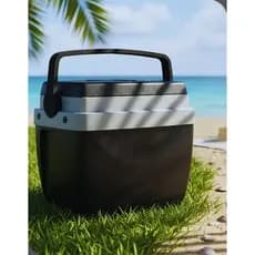 Caixa Térmica Mor 12L Preta Cooler Portátil Alça Transporte Viagens Pesca Praia Camping Passeios