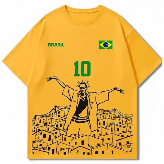 Camisa Sabotage Brasil Trap Style Tendência Moda Estilo Copa Do Mundo Brasil 100% Algodão
