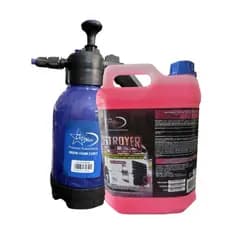 Pulverizador Snow Foam Manual 2L + Desengraxante Solupan 5L - Ortemax