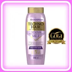 Shampoo Desamarelador Silver Color Techno Hair Gota Dourada Profissional 250ml