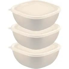 Conjunto 3 Potes de 600ml 6,5x13x13 - Mixcolor - Tramontina - ALGODAO