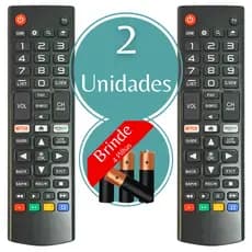 Kit Controle Remoto Compatível TV LG Smart LCD LED HDTV UHD OLED 3D 4K
