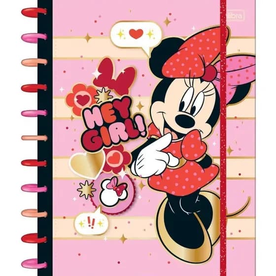 Caderno Tilidisco Universitário10 Matérias Minnie 160 Folhas