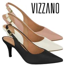Sapato Vizzano Scarpin Feminino Salto Fino Conforto ORIGINAL 1185.700