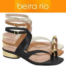 Sandália Beira Rio Detalhe Tiras Cruzadas Conforto ORIGINAL 8504.109
