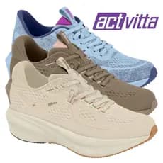 Actvitta Tênis Feminino 4849.306 com Cabedal Mesh Respirável e Entressola EVA para Performance