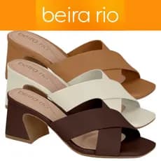 Tamanco Feminino Beira Rio Salto Grosso Conforto 8585.100