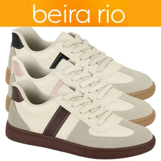 Tênis Beira Rio Feminino Casual Versátil Confortável 4313.116