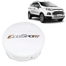 CAPA DE ESTEPE RIGIDA COM CADEADO PARA FORD ECOSPORT 2011/2020 ARO 15/16/17 COR BRANCO ARTICO