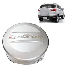 CAPA DE ESTEPE RIGIDA COM CADEADO PARA FORD ECOSPORT 2011/2020 ARO 15/16/17 COR PRATA ENSEADA