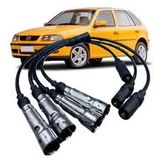 Jogo Cabo Vela Ignição Vw Gol 1.6 1.8 2.0 Ap 2000 2001 2002 Preto