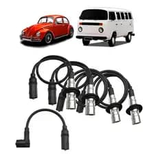 Jogo Cabo Vela Ignição Kombi 1600 1996 1997 1998 1999 2000 Preto