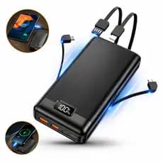 Carregador Portatíl PowerBank 20000mah Super Turbo Rapido 22.5w carregador de Bateria Celular Tablet Carga Segura