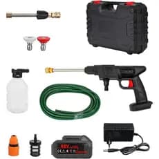 Lava Jato Bivolt Para Lavar Carro Automotivo Lavadora Mini Pistola Máquina de Lavar Alta Pressão Água A Bateria 110/220V