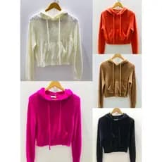 BLUSA FRIO MANGA LONGA COM PELINHO COM TOCA