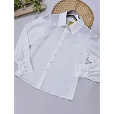 Camisa Socia Manga longa Com Botões Forrado