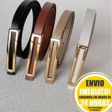 Kit Cinto Fino Feminino Para Vestido, Calça, Short Alfaiataria Tendencia